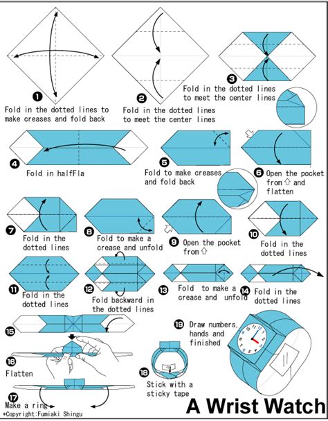 paper pocket watch instructions